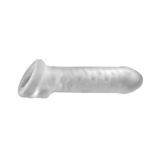 Perfect Fit Fat Boy Thin Textured Penis Extender with Ball Loop