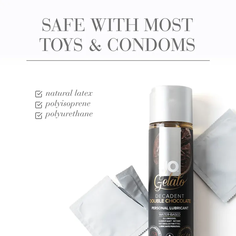 JO Decadent Double Chocolate Flavored Water-Based Lubricant 4 oz. JO Decadent Double Chocolate Flavored Water-Based Lubricant 4 oz.