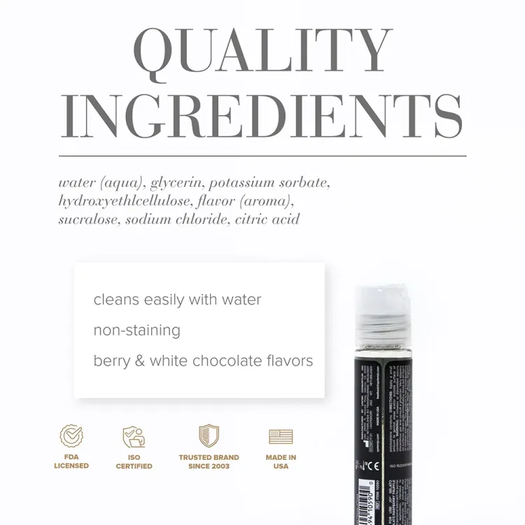 JO Gelato White Chocolate Raspberry Truffle Water-Based Lubricant 1 oz. JO Gelato White Chocolate Raspberry Truffle Water-Based Lubricant 1 oz.