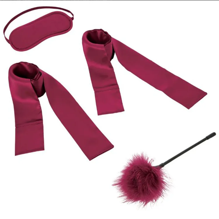 Enchanted 4-Piece BDSM Starter Kit Burgundy