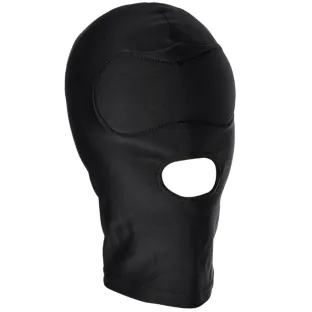 Shadow Hood Full-Head Mask with Open Mouth Black