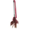 Shadow Feather & Silicone Dual-Ended Flogger Burgundy