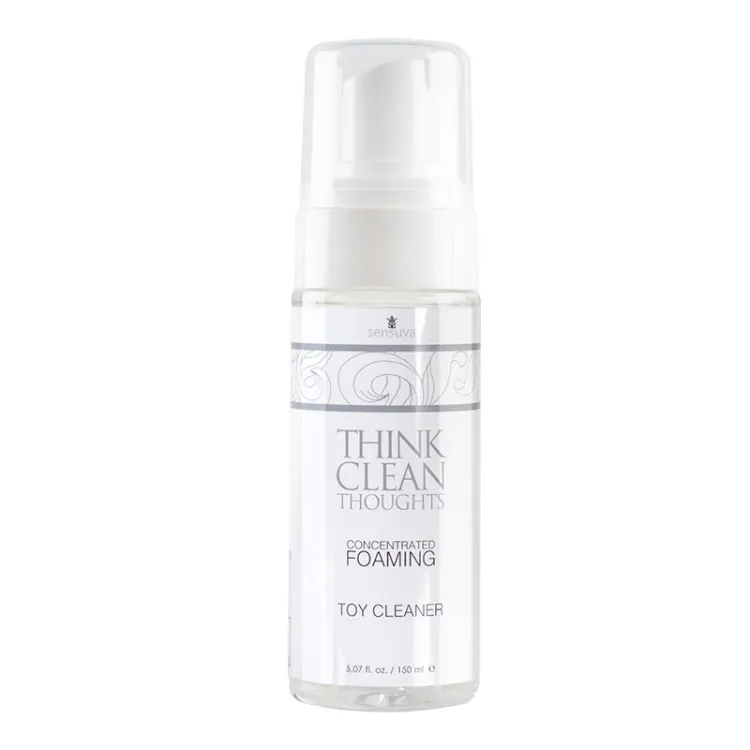 Sensuva Think Clean Thoughts Concentrated Foaming Cleaner 4.2 oz. (74562) by Sensuva | Sex Toy Cleaners | SlipDix.com Sensuva Think Clean Thoughts Concentrated Foaming Cleaner 4.2 oz. (74562) | SlipDix.com