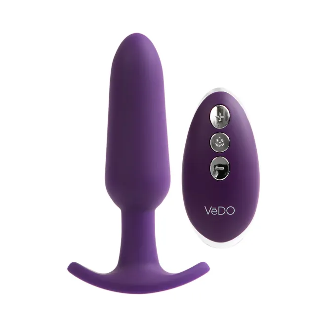 Bump Plus Anal Vibrating Silicone Butt Plug with Remote
