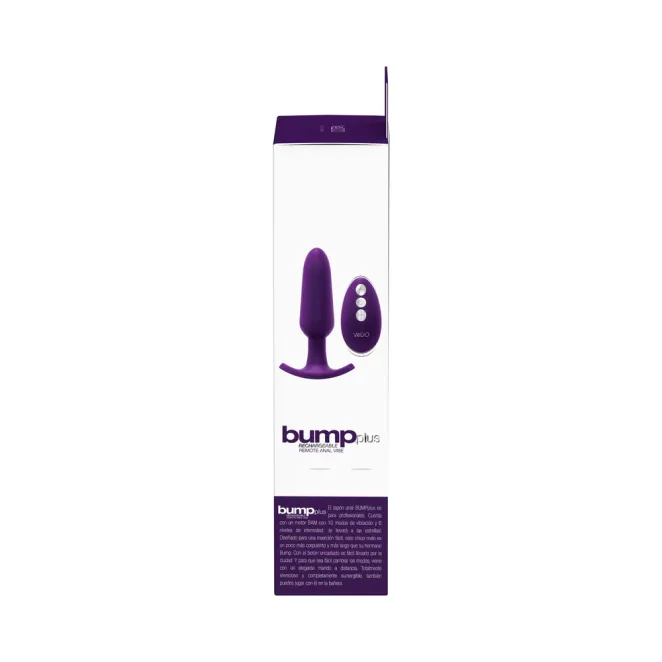 Bump Plus Anal Vibrating Silicone Butt Plug with Remote