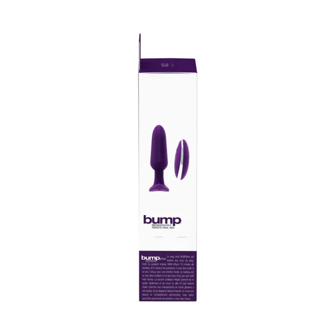 Bump Plus Anal Vibrating Silicone Butt Plug with Remote