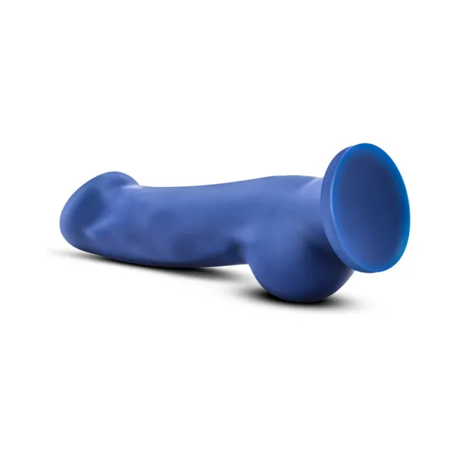 6 Inch Dual Density Silicone Dildo Indigo