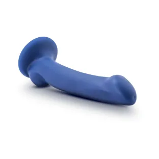 7 in. Dual Density Silicone Dildo Indigo