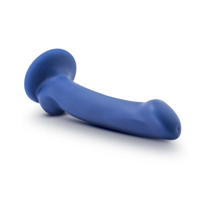 7 in. Dual Density Silicone Dildo Indigo