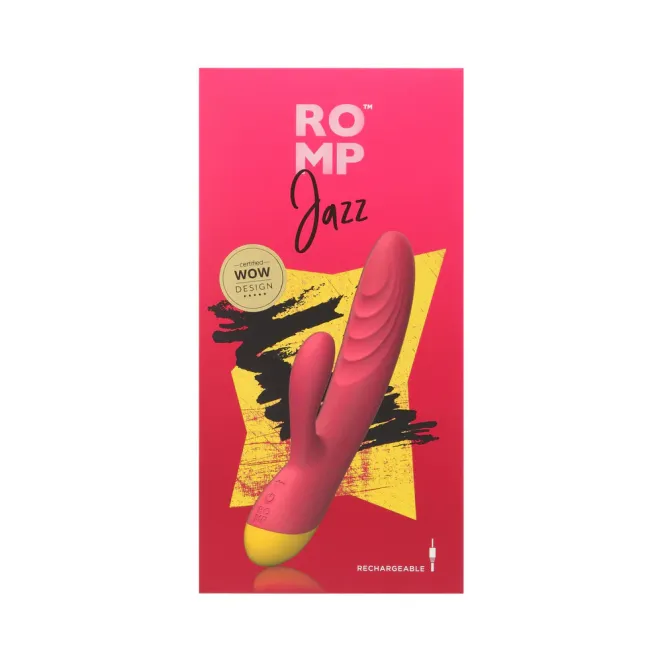 ROMP Jazz Silicone Rabbit Vibrator Berry