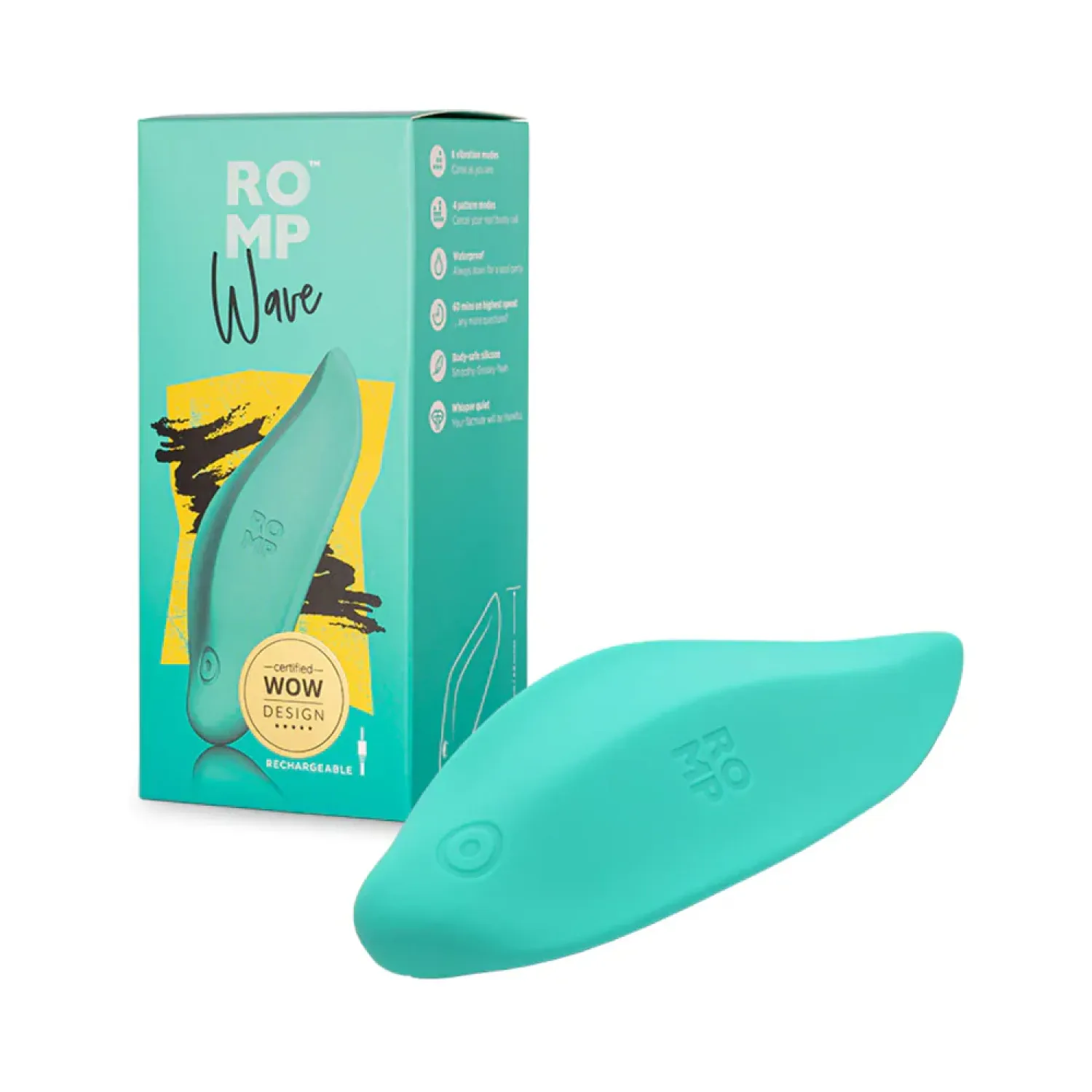 ROMP Wave Silicone Lay-On Vibrator Mint