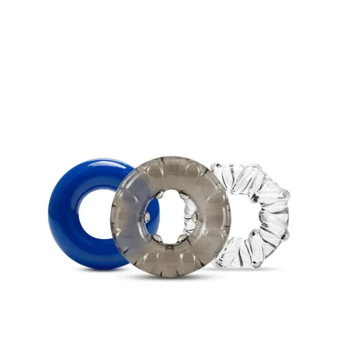 Triple Stretch Cock Rings 3-Pack