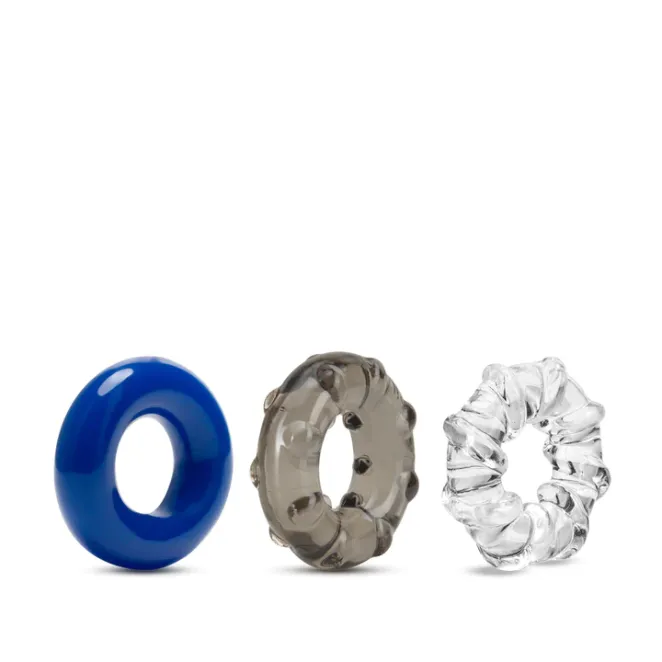 Triple Stretch Cock Rings 3-Pack
