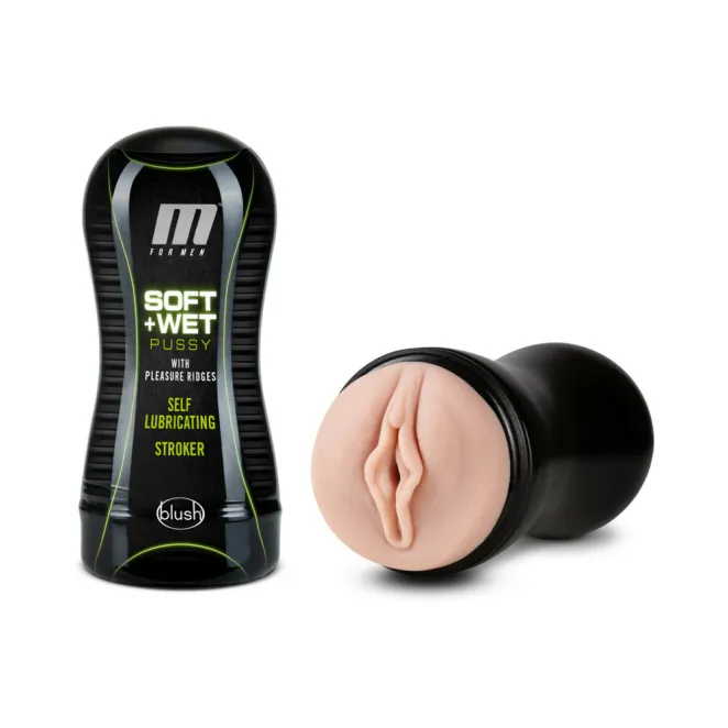 Soft & Wet Self-Lubricating Vagina Stroker with Pleasure Ridges