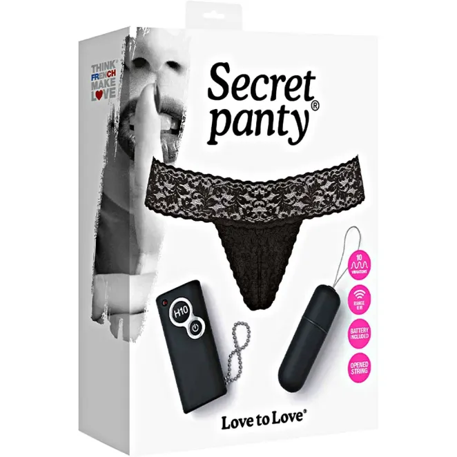 Love to Love Secret Panty Vibrating Panty Set with Remote