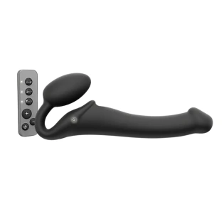 Strap-On-Me Remote Control Vibrating Strapless Strap-On Black