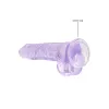 8 in. Realistic Dildo with Balls Purple 8 in. Realistic Dildo with Balls Purple