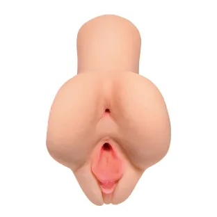 Pick Your Pleasure Dual Entry Pocket Pussy Stroker Beige