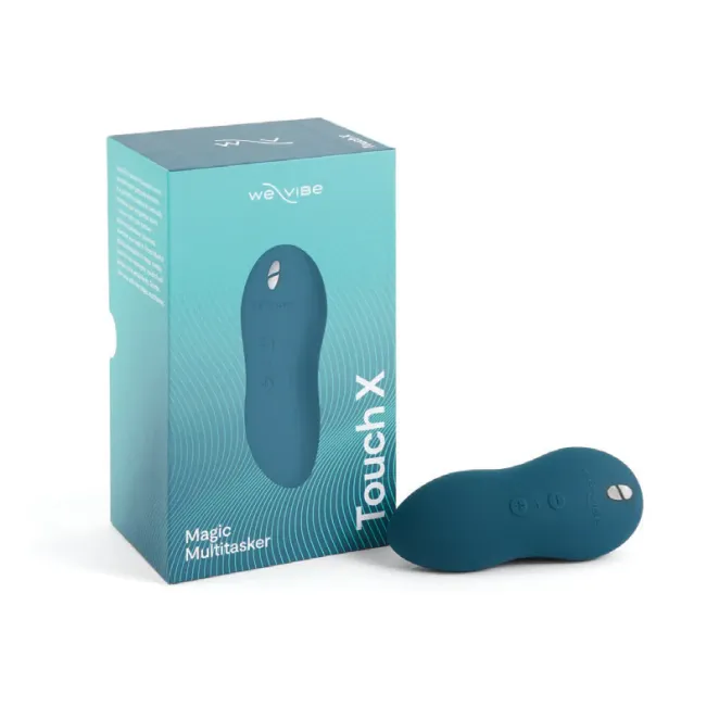 We-Vibe Touch X Silicone Lay-On Vibrator & Massager Green Velvet