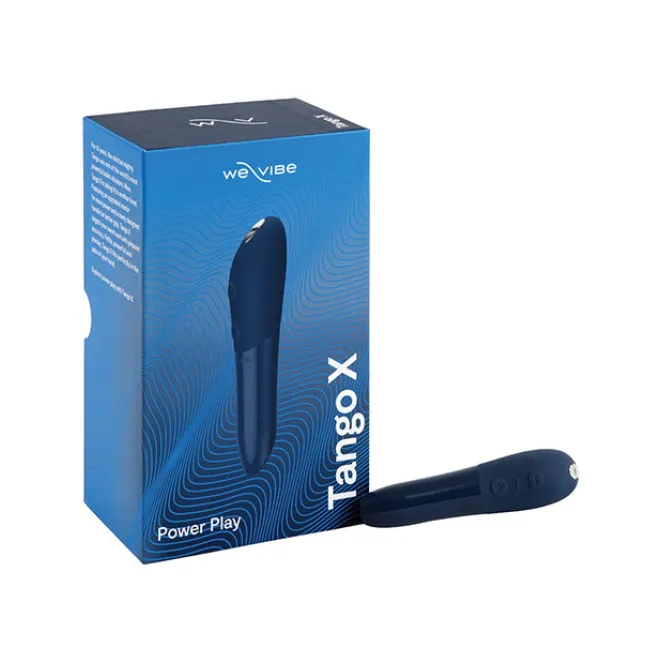 We-Vibe Tango X Lipstick Rechargeable Bullet Vibrator Blue