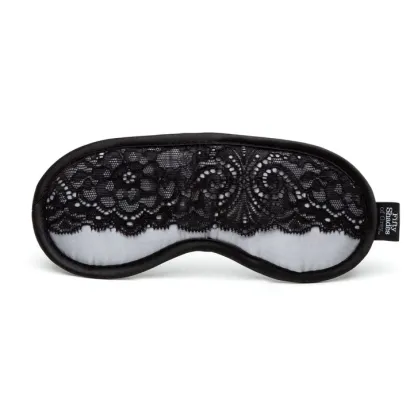 Fifty Shades of Grey Play Nice Satin Blindfold with Lace Trim