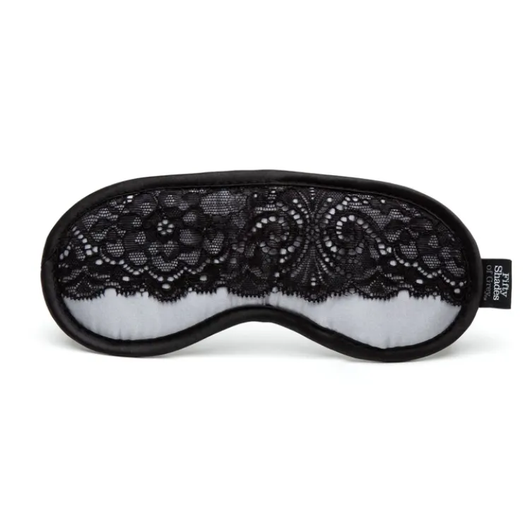Fifty Shades of Grey Play Nice Satin Blindfold with Lace Trim Fifty Shades of Grey Play Nice Satin Blindfold with Lace Trim