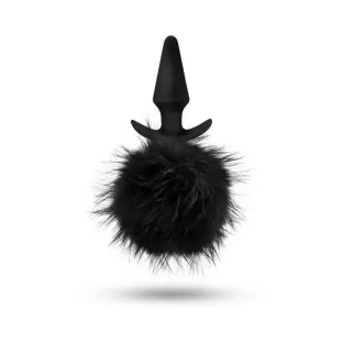 Anal Silicone Rabbit Tail Butt Plug