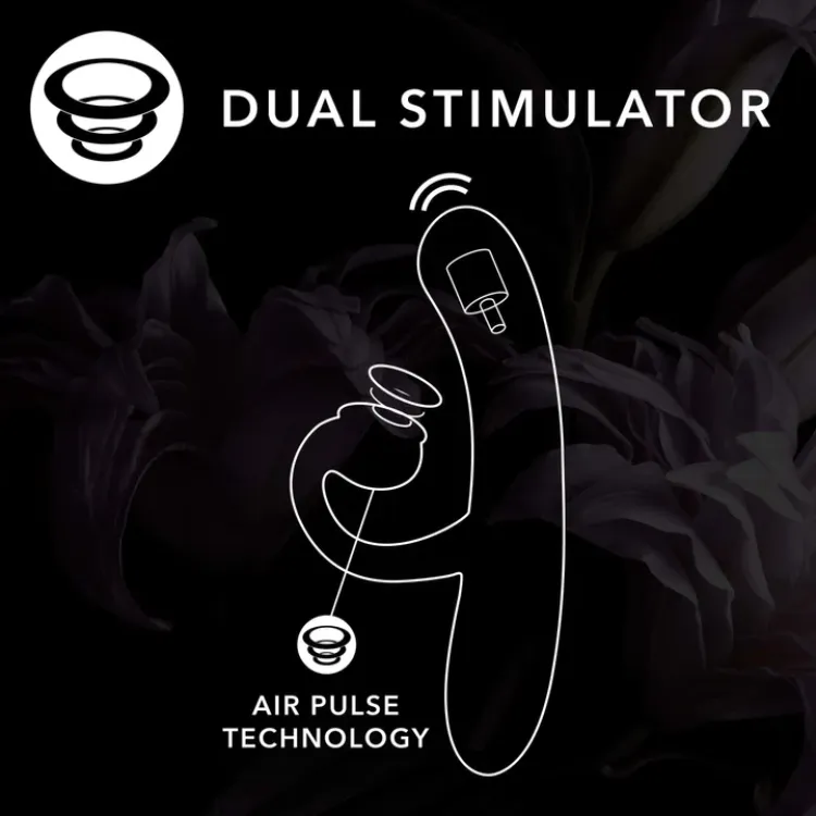Hop Oh Bunny Air Pulse Dual Silicone Vibrator Hop Oh Bunny Air Pulse Dual Silicone Vibrator