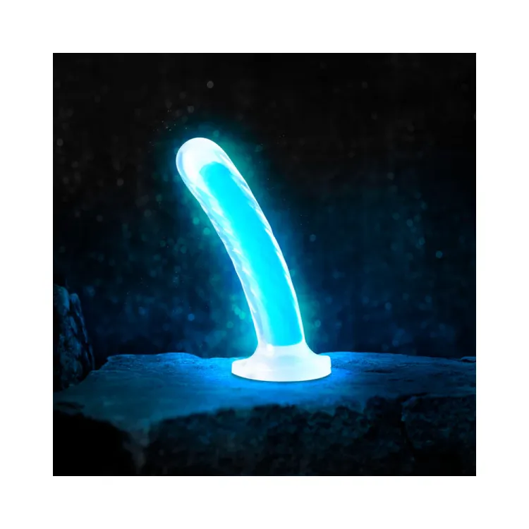7 in. Dual-Density Silicone Spiral Dildo Blue 7 in. Dual-Density Silicone Spiral Dildo Blue