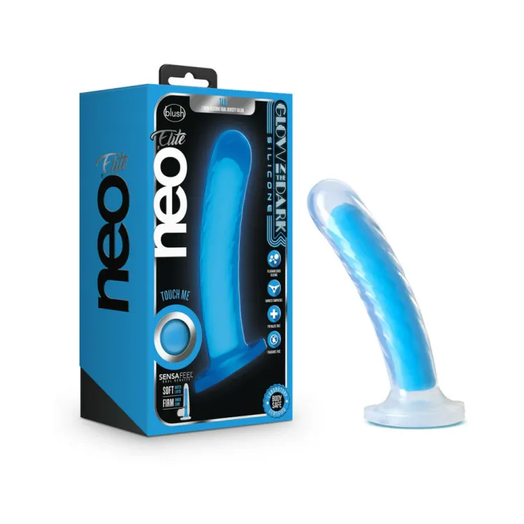 7 in. Dual-Density Silicone Spiral Dildo Blue 7 in. Dual-Density Silicone Spiral Dildo Blue