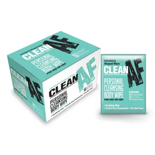Clean AF Personal Cleansing Wipes – 16 Pack