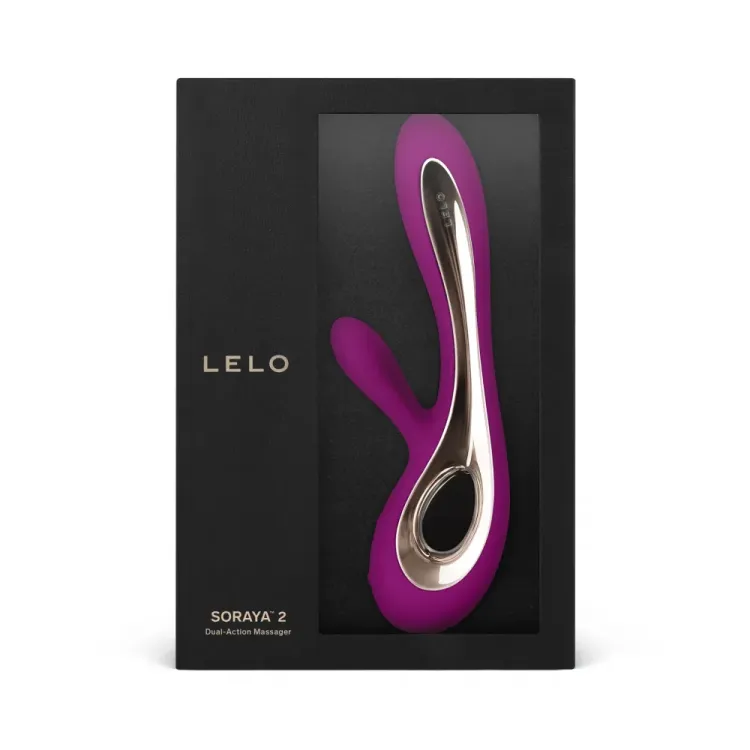 LELO SORAYA 2 Rabbit Vibrator Deep Rose LELO SORAYA 2 Rabbit Vibrator Deep Rose