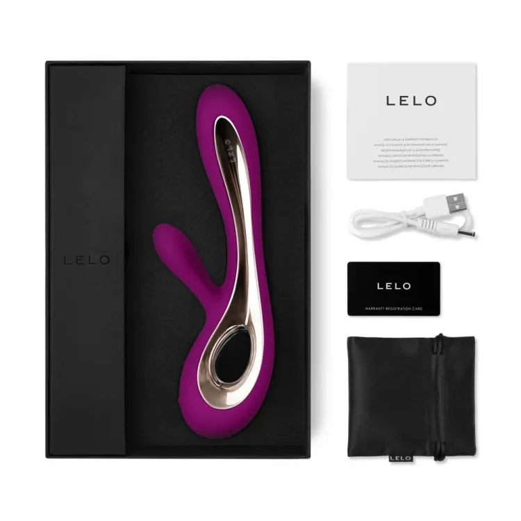 LELO SORAYA 2 Rabbit Vibrator Deep Rose LELO SORAYA 2 Rabbit Vibrator Deep Rose