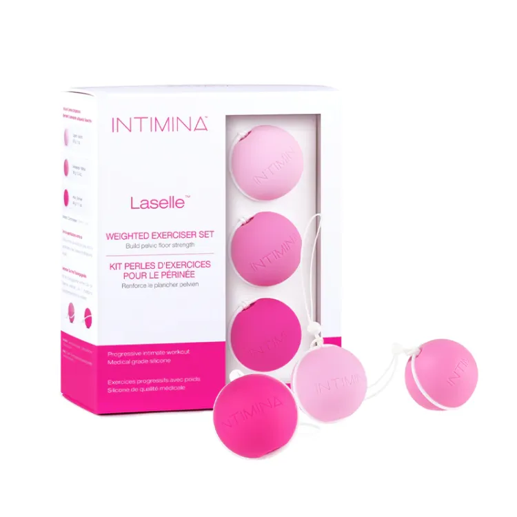 INTIMINA Laselle Weighted Pelvic Exercise Kegel Balls Set (77245) by Lelo | Kegel Exercisers & Balls | SlipDix.com INTIMINA Laselle Weighted Pelvic Exercise Kegel Balls Set (77245) | SlipDix.com
