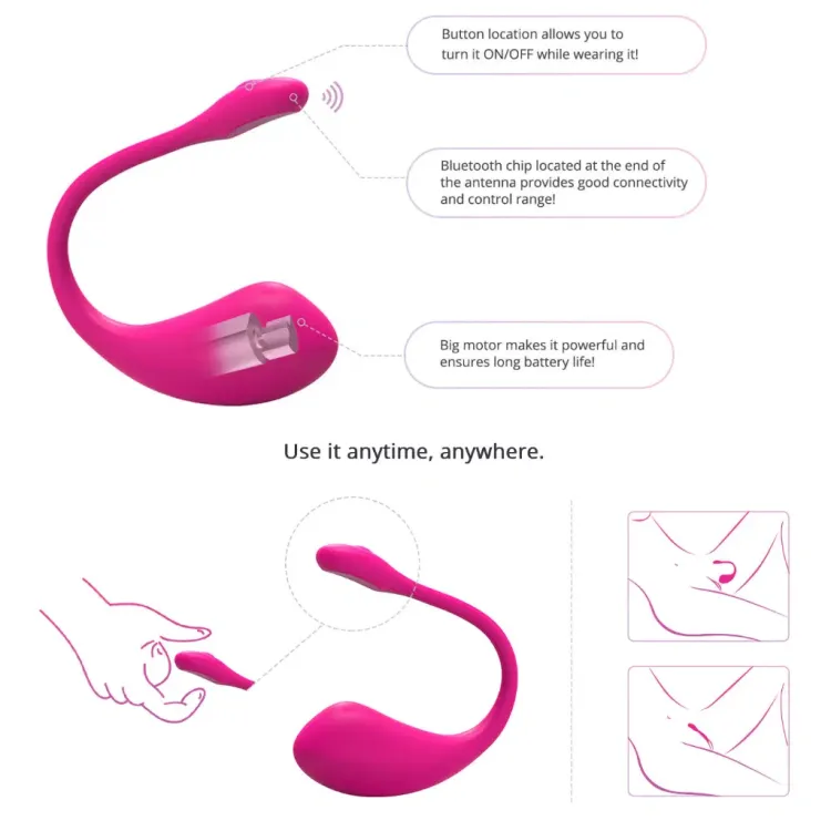Lovense Lush Bluetooth Remote-Controlled Egg Vibrator (77285) by Lovense | Sex Toys | SlipDix.com Lovense Lush Bluetooth Remote-Controlled Egg Vibrator (77285) | SlipDix.com