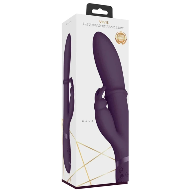 Vive MAY Rechargeable Pulsing Silicone Rabbit Vibrator
