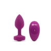 B-Vibe Remote Control Rechargeable Vibrating Silicone Jeweled Butt Plug