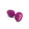 B-Vibe Remote Control Rechargeable Vibrating Silicone Jeweled Butt Plug