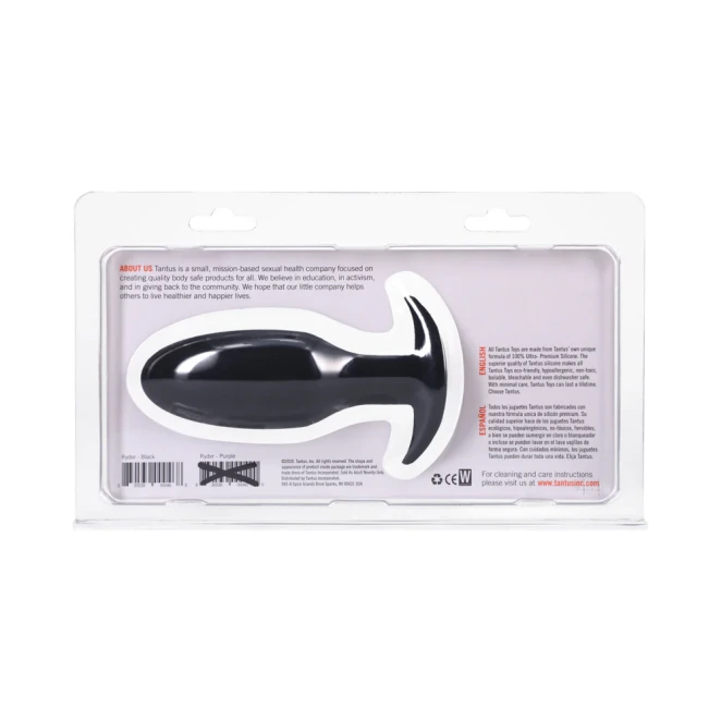 Tantus Ryder Silicone Butt Plug Onyx