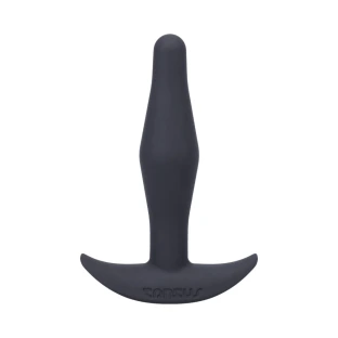 Tantus Little Flirt Silicone Beginner Butt Plug Onyx