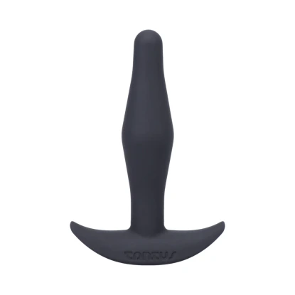 Tantus Little Flirt Silicone Beginner Butt Plug Onyx