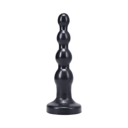 Tantus Beaded Black Anal Dildo with Suction Cup Base 6.5 Inch
