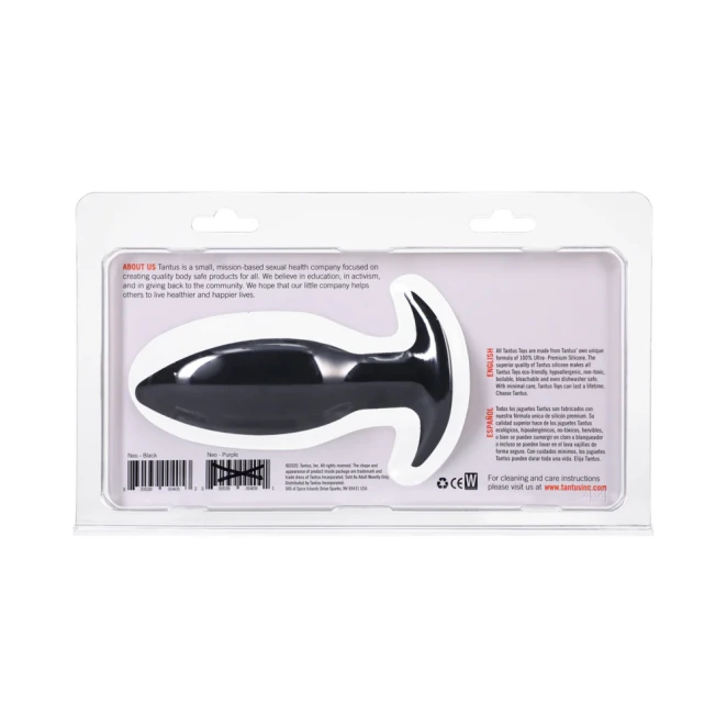 Tantus Neo Silicone Butt Plug Onyx