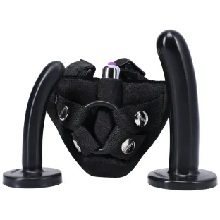 Bend Over Beginner Strap-On Harness Kit Black