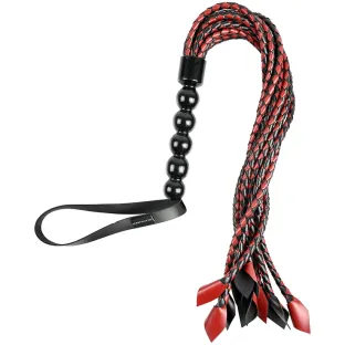 Braided Flogger Red/Black