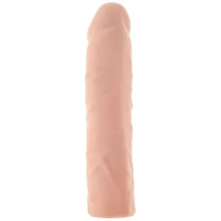 Penis Sleeve Extender Realistic Veiny 7 in. Beige