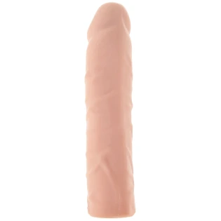 Penis Sleeve Extender Realistic Veiny 7 in. Beige