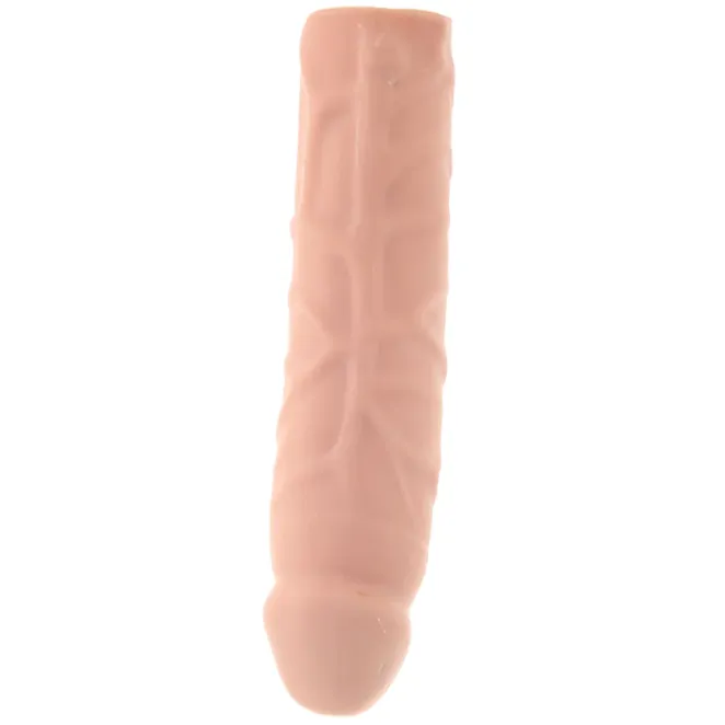 Penis Sleeve Extender Realistic Veiny 7 in. Beige