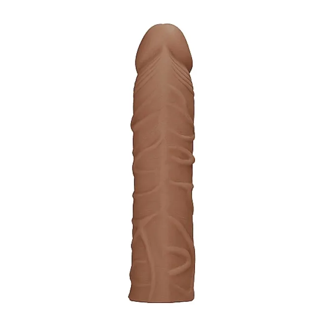 Penis Sleeve Extender Realistic Veiny 7 in. Tan