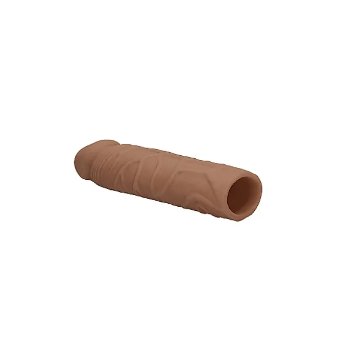 Penis Sleeve Extender Realistic Veiny 7 in. Tan